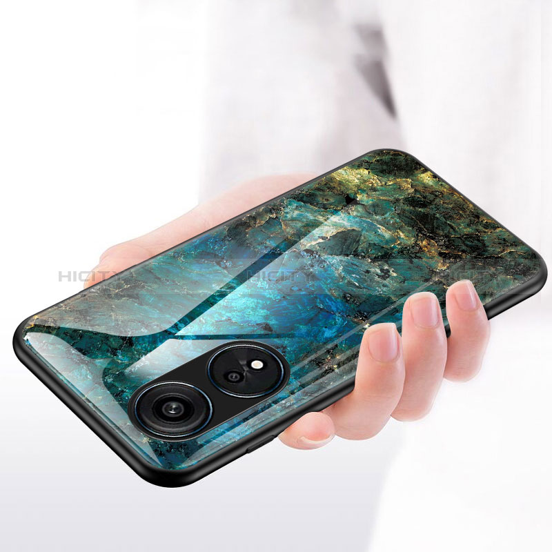 Coque Contour Silicone et Vitre Motif Fantaisie Miroir Etui Housse pour Huawei Honor X5 Plus Plus