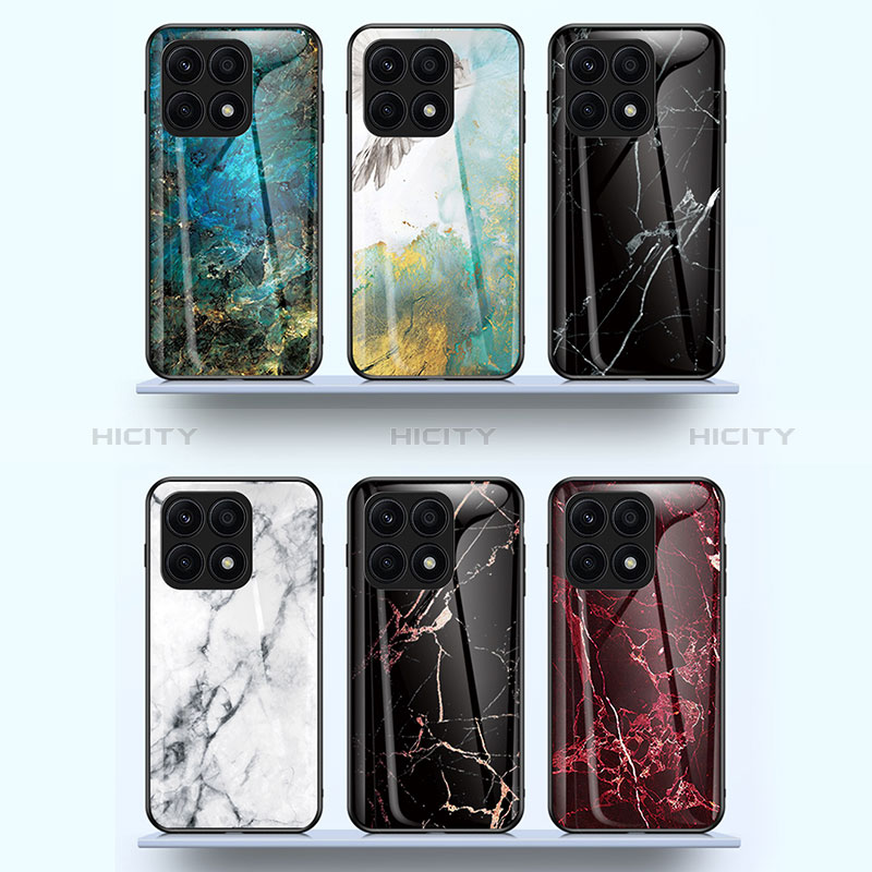 Coque Contour Silicone et Vitre Motif Fantaisie Miroir Etui Housse pour Huawei Honor X8 5G Plus