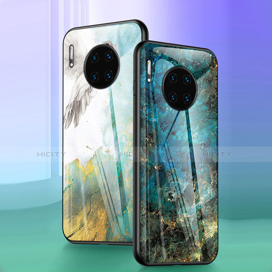 Coque Contour Silicone et Vitre Motif Fantaisie Miroir Etui Housse pour Huawei Mate 30 Pro Plus