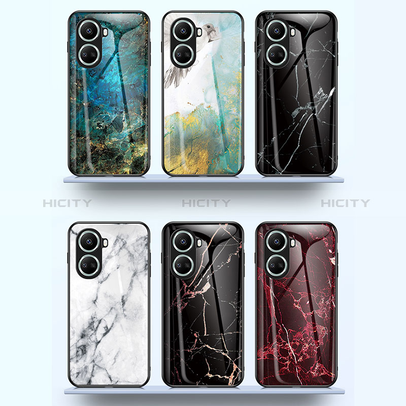 Coque Contour Silicone et Vitre Motif Fantaisie Miroir Etui Housse pour Huawei Nova 10 SE Plus