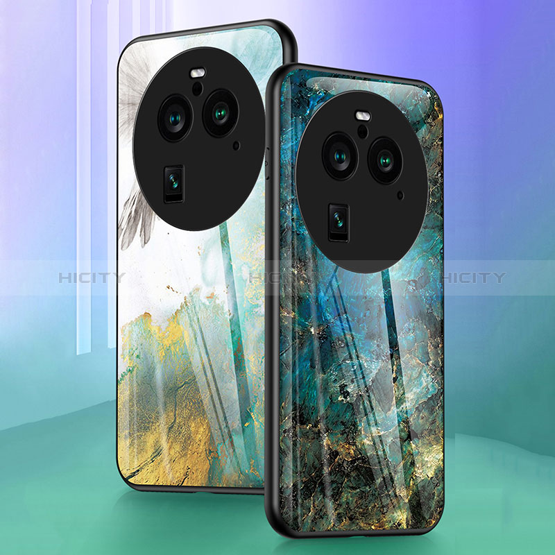 Coque Contour Silicone et Vitre Motif Fantaisie Miroir Etui Housse pour Oppo Find X6 Pro 5G Plus