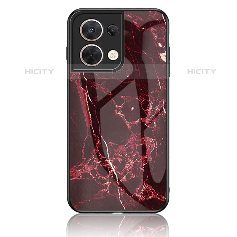 Coque Contour Silicone et Vitre Motif Fantaisie Miroir Etui Housse pour Oppo Reno8 5G Plus