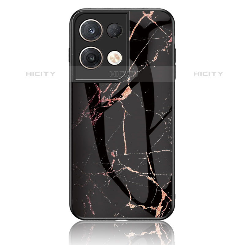 Coque Contour Silicone et Vitre Motif Fantaisie Miroir Etui Housse pour Oppo Reno8 Pro+ Plus 5G Plus