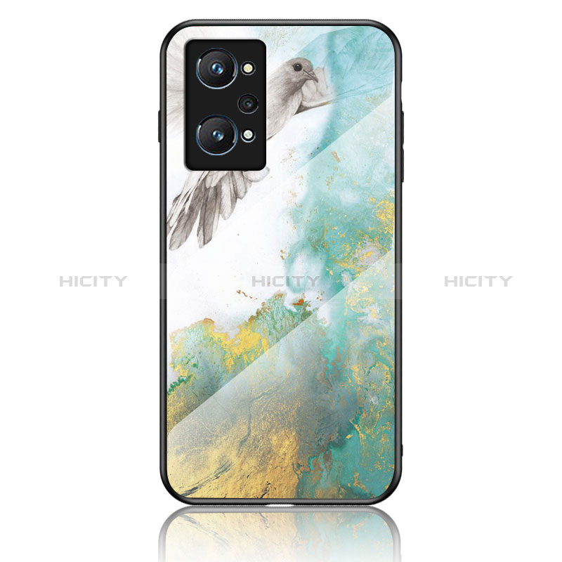 Coque Contour Silicone et Vitre Motif Fantaisie Miroir Etui Housse pour Realme GT Neo 3T 5G Plus