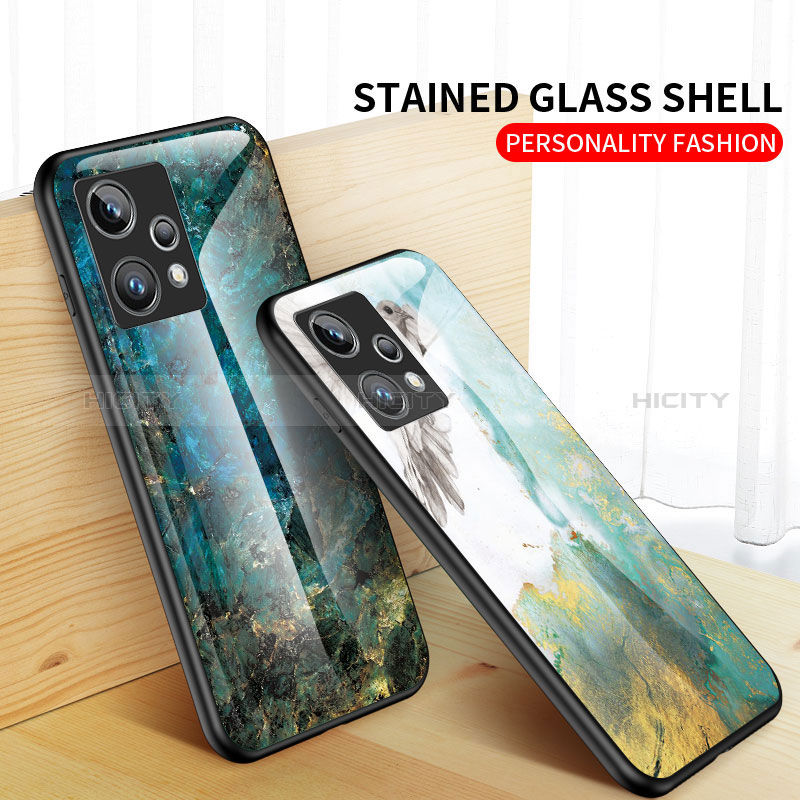 Coque Contour Silicone et Vitre Motif Fantaisie Miroir Etui Housse pour Realme Narzo 50 Pro 5G Plus