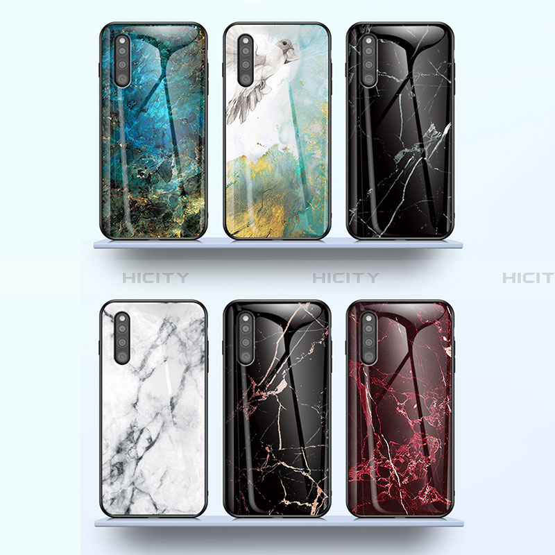 Coque Contour Silicone et Vitre Motif Fantaisie Miroir Etui Housse pour Samsung Galaxy A41 SC-41A Plus