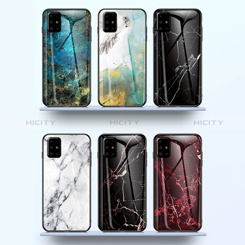 Coque Contour Silicone et Vitre Motif Fantaisie Miroir Etui Housse pour Samsung Galaxy A71 5G Plus