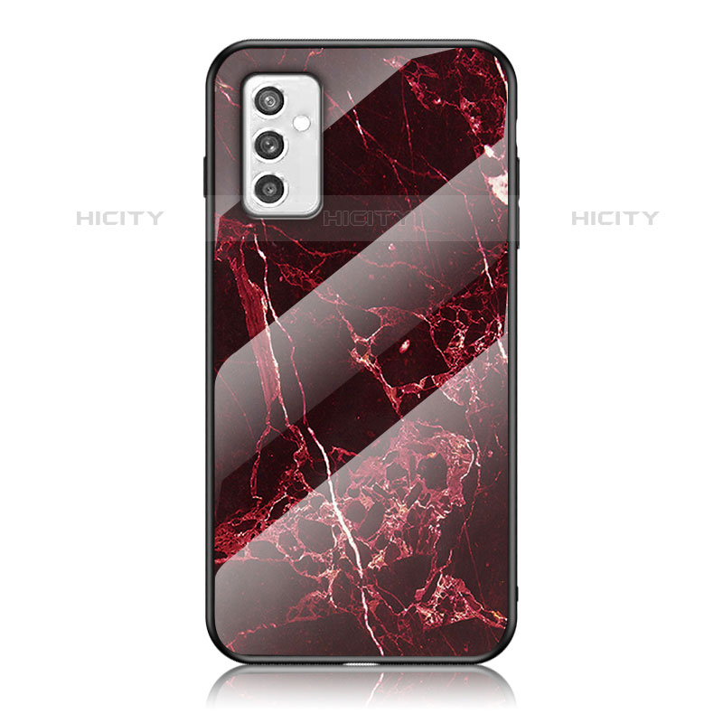 Coque Contour Silicone et Vitre Motif Fantaisie Miroir Etui Housse pour Samsung Galaxy M52 5G Plus