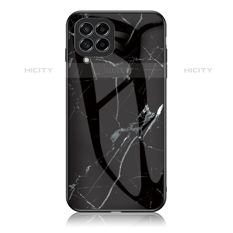 Coque Contour Silicone et Vitre Motif Fantaisie Miroir Etui Housse pour Samsung Galaxy M53 5G Plus