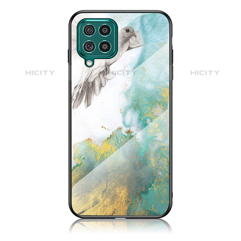 Coque Contour Silicone et Vitre Motif Fantaisie Miroir Etui Housse pour Samsung Galaxy M62 4G Vert Plus