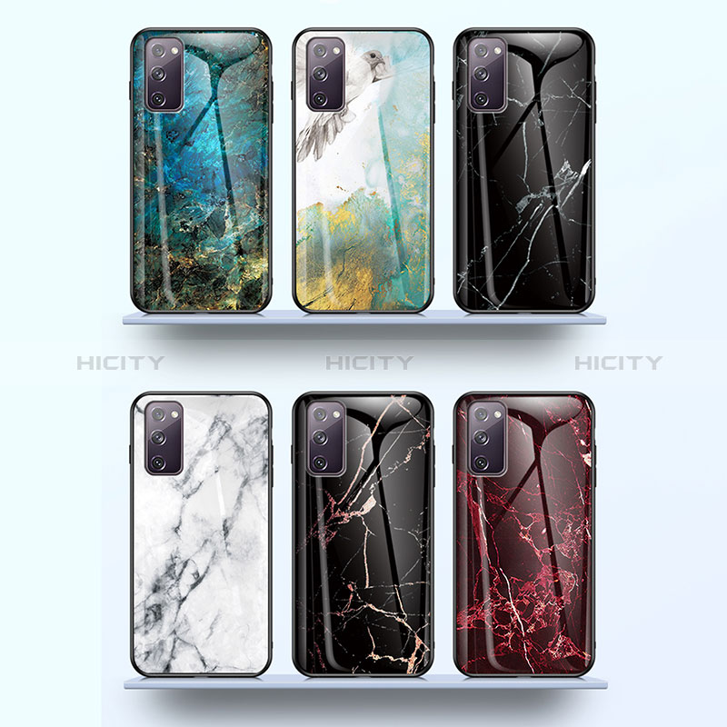 Coque Contour Silicone et Vitre Motif Fantaisie Miroir Etui Housse pour Samsung Galaxy S20 FE 4G Plus