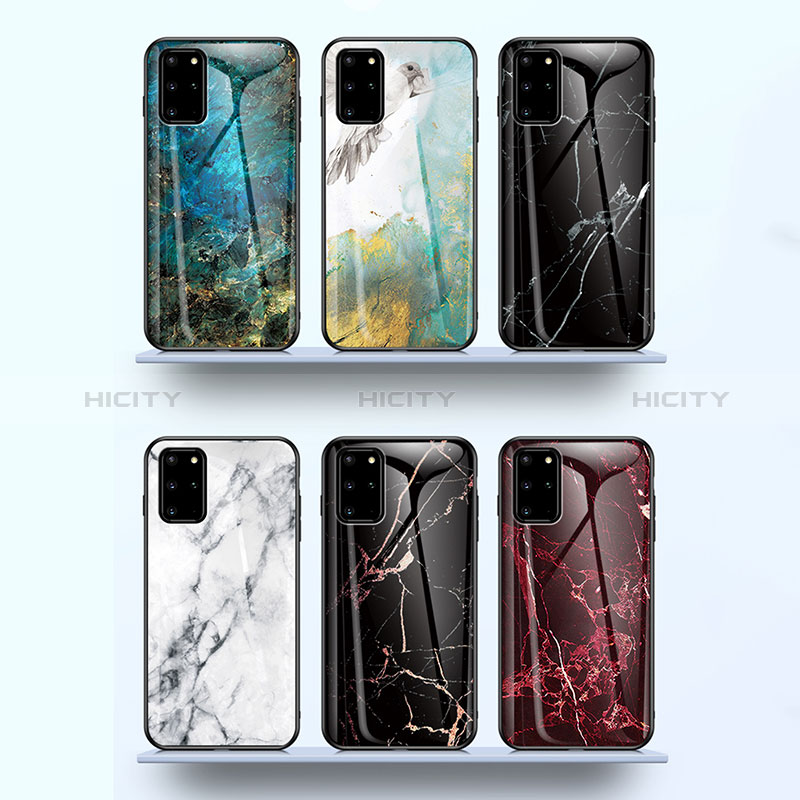 Coque Contour Silicone et Vitre Motif Fantaisie Miroir Etui Housse pour Samsung Galaxy S20 Plus 5G Plus