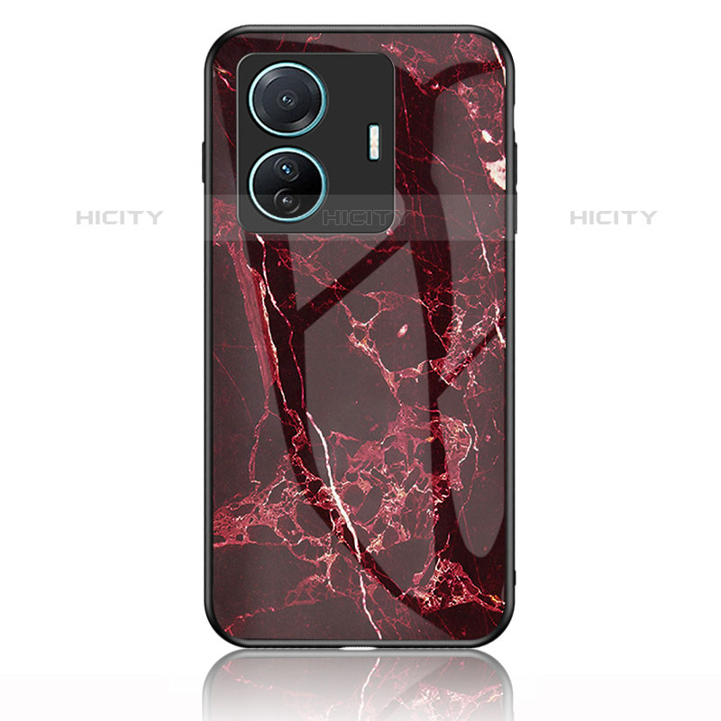 Coque Contour Silicone et Vitre Motif Fantaisie Miroir Etui Housse pour Vivo iQOO Z6 Pro 5G Plus