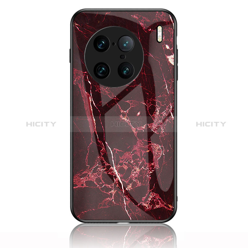 Coque Contour Silicone et Vitre Motif Fantaisie Miroir Etui Housse pour Vivo X90 Pro+ Plus 5G Plus