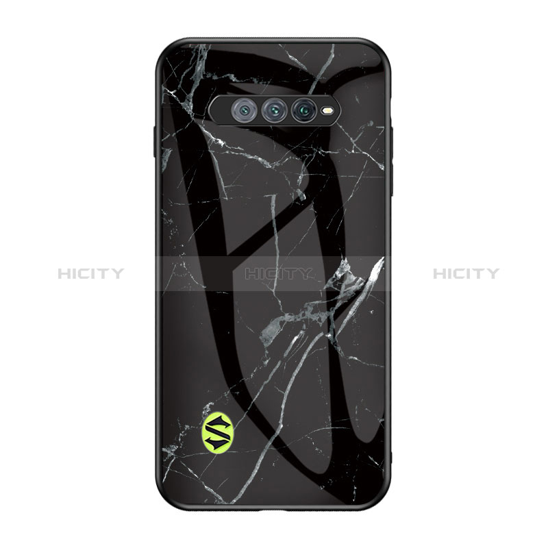 Coque Contour Silicone et Vitre Motif Fantaisie Miroir Etui Housse pour Xiaomi Black Shark 4S 5G Plus