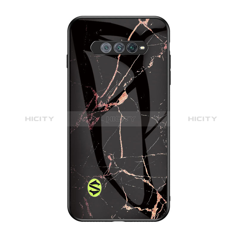 Coque Contour Silicone et Vitre Motif Fantaisie Miroir Etui Housse pour Xiaomi Black Shark 4S 5G Plus