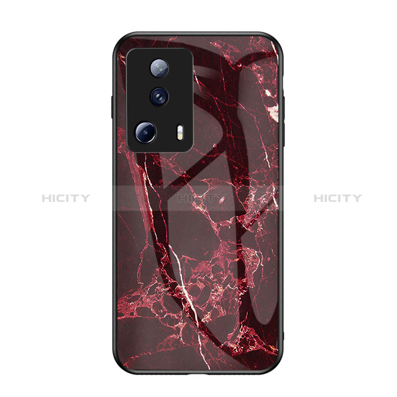 Coque Contour Silicone et Vitre Motif Fantaisie Miroir Etui Housse pour Xiaomi Civi 2 5G Rouge Plus