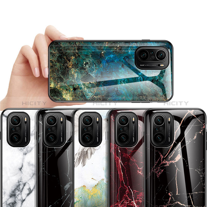 Coque Contour Silicone et Vitre Motif Fantaisie Miroir Etui Housse pour Xiaomi Mi 11X Pro 5G Plus