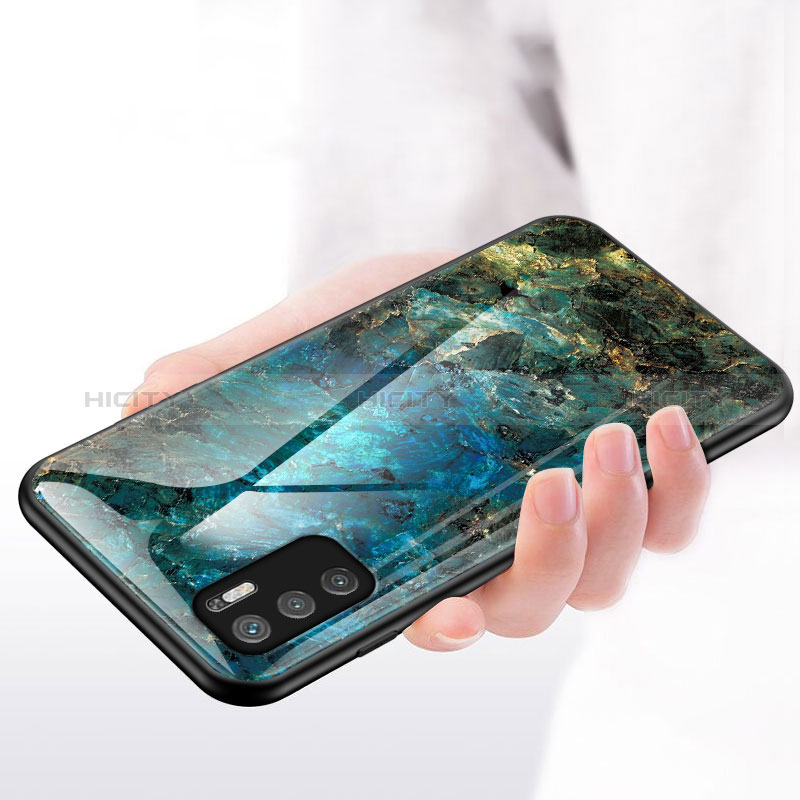 Coque Contour Silicone et Vitre Motif Fantaisie Miroir Etui Housse pour Xiaomi POCO M3 Pro 5G Plus