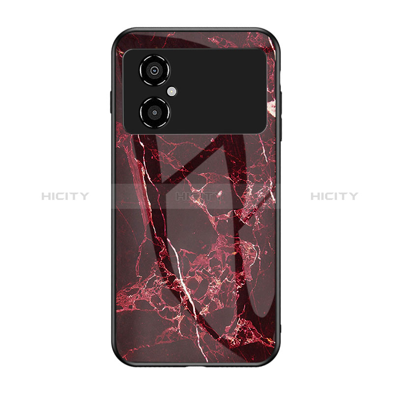 Coque Contour Silicone et Vitre Motif Fantaisie Miroir Etui Housse pour Xiaomi Poco M4 5G Plus