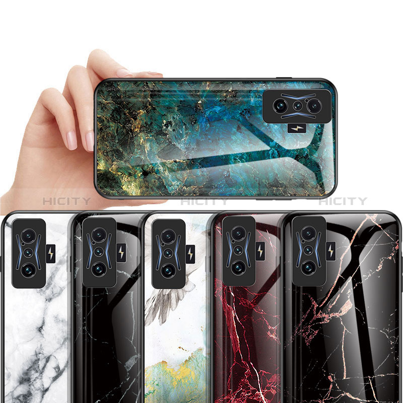 Coque Contour Silicone et Vitre Motif Fantaisie Miroir Etui Housse pour Xiaomi Redmi K50 Gaming 5G Plus