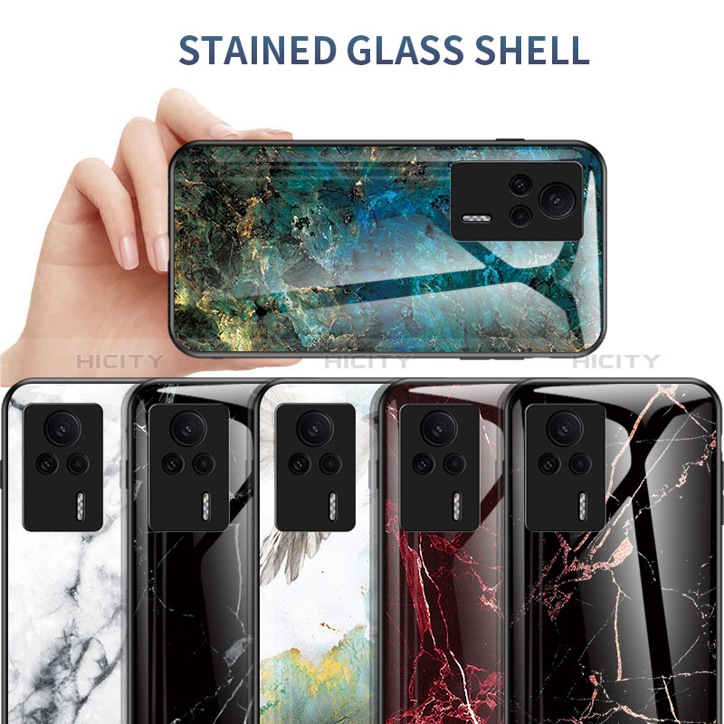 Coque Contour Silicone et Vitre Motif Fantaisie Miroir Etui Housse pour Xiaomi Redmi K60E 5G Plus