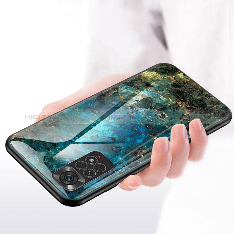 Coque Contour Silicone et Vitre Motif Fantaisie Miroir Etui Housse pour Xiaomi Redmi Note 11 4G (2022) Plus