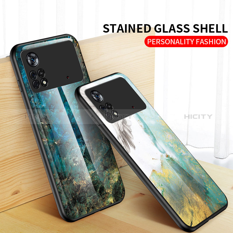 Coque Contour Silicone et Vitre Motif Fantaisie Miroir Etui Housse pour Xiaomi Redmi Note 11E Pro 5G Plus