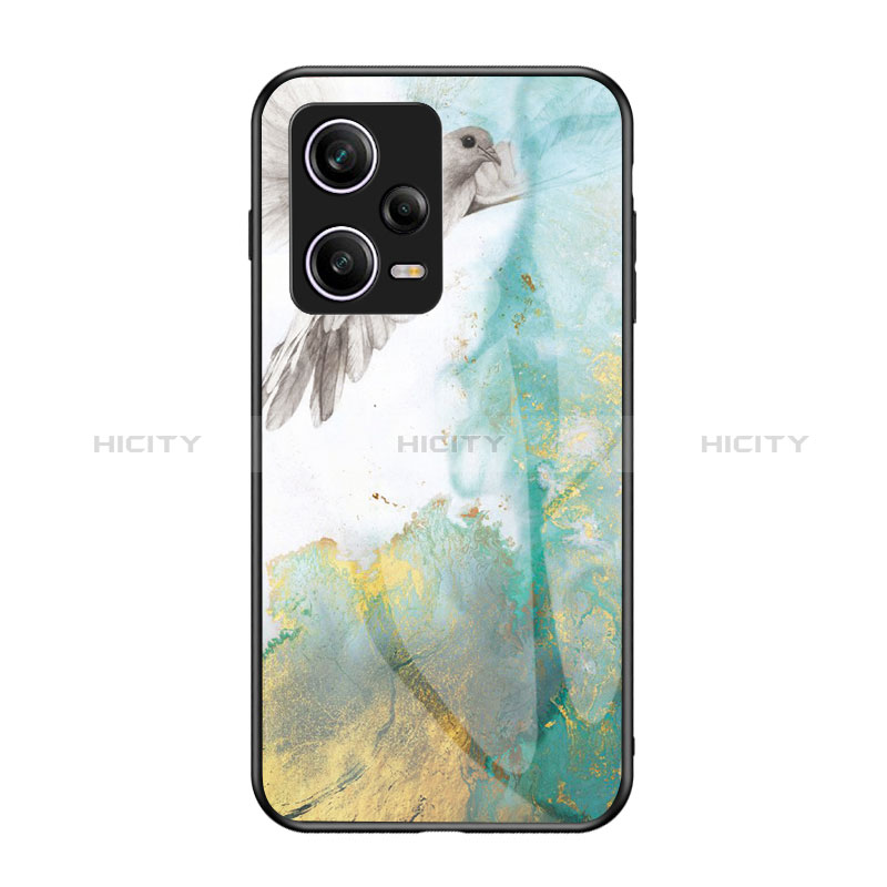 Coque Contour Silicone et Vitre Motif Fantaisie Miroir Etui Housse pour Xiaomi Redmi Note 12 Pro 5G Plus