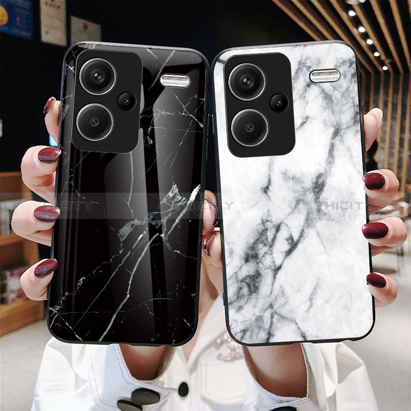 Coque Contour Silicone et Vitre Motif Fantaisie Miroir Etui Housse pour Xiaomi Redmi Note 13 Pro+ Plus 5G Plus