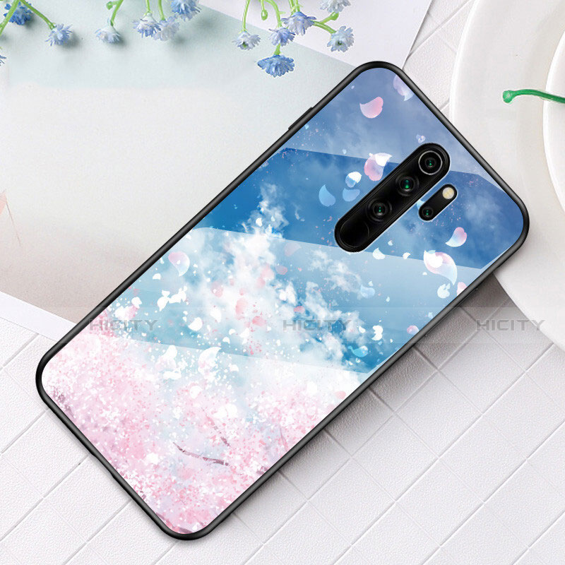 Coque Contour Silicone et Vitre Motif Fantaisie Miroir Etui Housse pour Xiaomi Redmi Note 8 Pro Mixte Plus