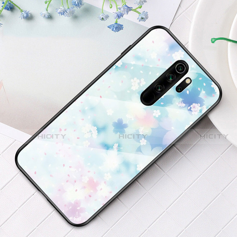 Coque Contour Silicone et Vitre Motif Fantaisie Miroir Etui Housse pour Xiaomi Redmi Note 8 Pro Plus