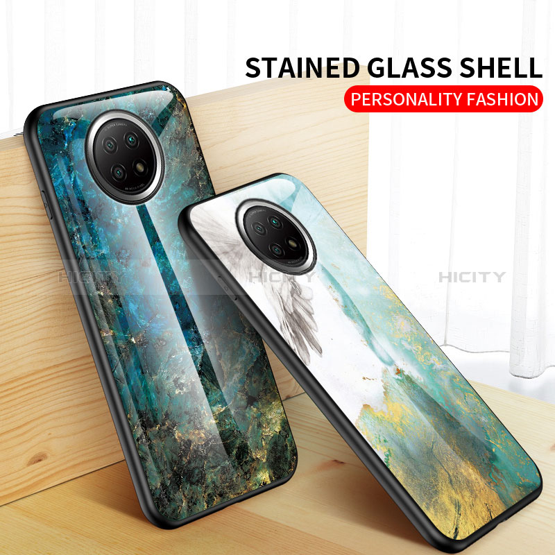 Coque Contour Silicone et Vitre Motif Fantaisie Miroir Etui Housse pour Xiaomi Redmi Note 9 5G Plus