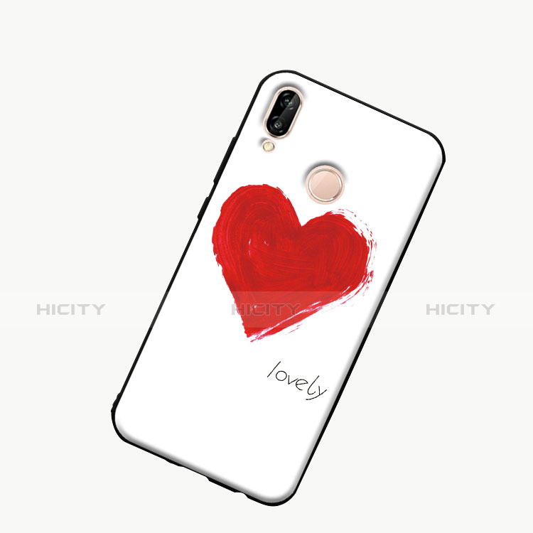 Coque Contour Silicone et Vitre Motif Fantaisie Miroir Etui Housse S01 pour Huawei Honor 10 Lite Rouge Plus