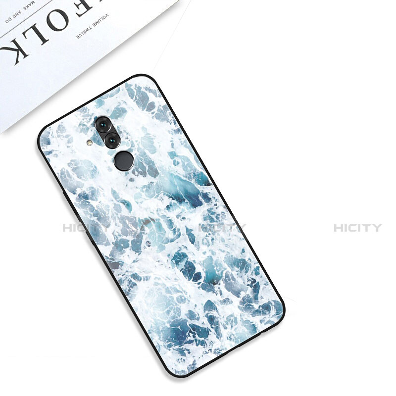 Coque Contour Silicone et Vitre Motif Fantaisie Miroir Etui Housse S01 pour Huawei Mate 20 Lite Plus