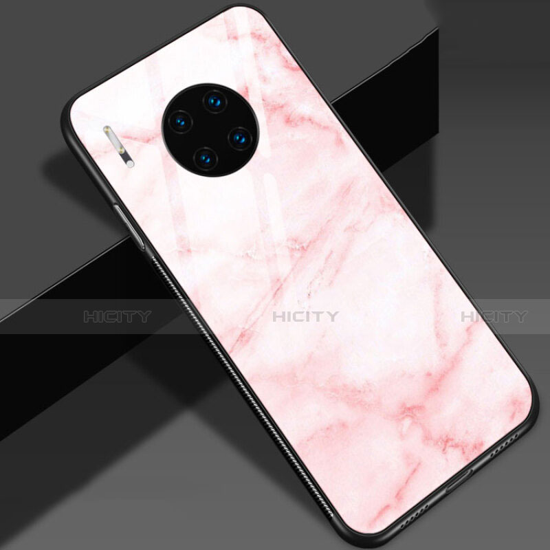 Coque Contour Silicone et Vitre Motif Fantaisie Miroir Etui Housse S01 pour Huawei Mate 30 Pro 5G Plus