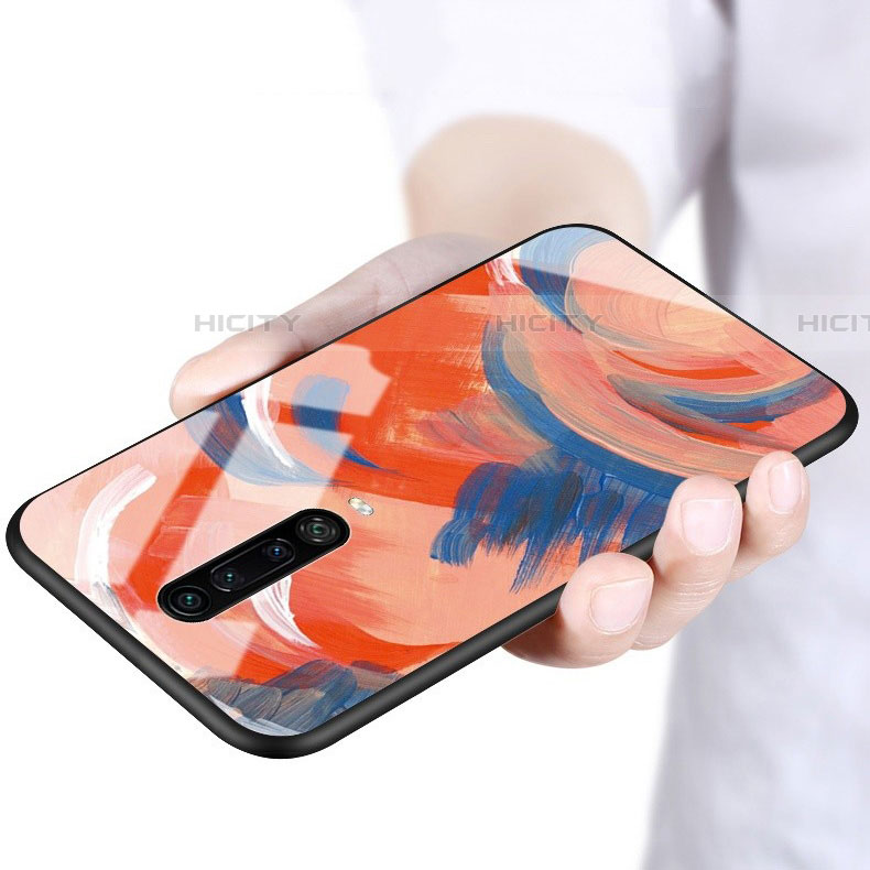 Coque Contour Silicone et Vitre Motif Fantaisie Miroir Etui Housse S01 pour Xiaomi Redmi K30 4G Plus