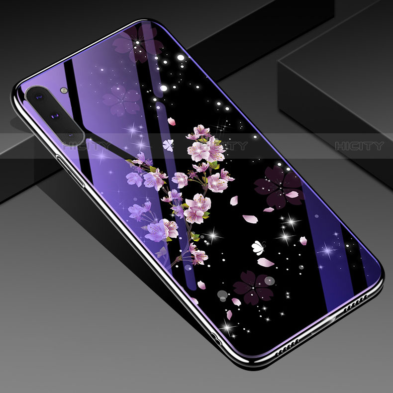 Coque Contour Silicone et Vitre Motif Fantaisie Miroir Etui Housse S02 pour Samsung Galaxy Note 10 Colorful Plus