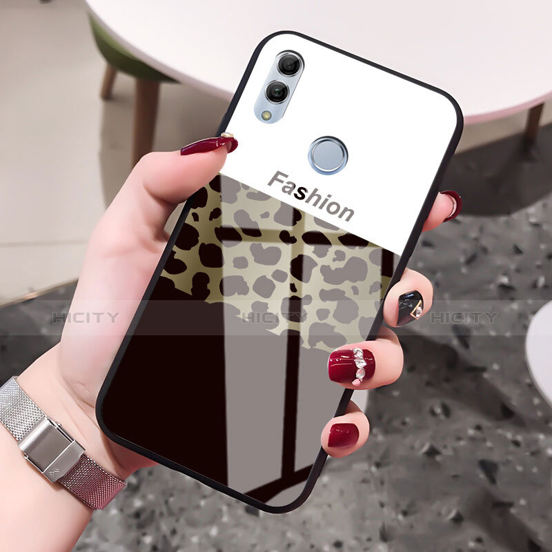 Coque Contour Silicone et Vitre Motif Fantaisie Miroir Etui Housse S03 pour Huawei Honor 10 Lite Mixte Plus