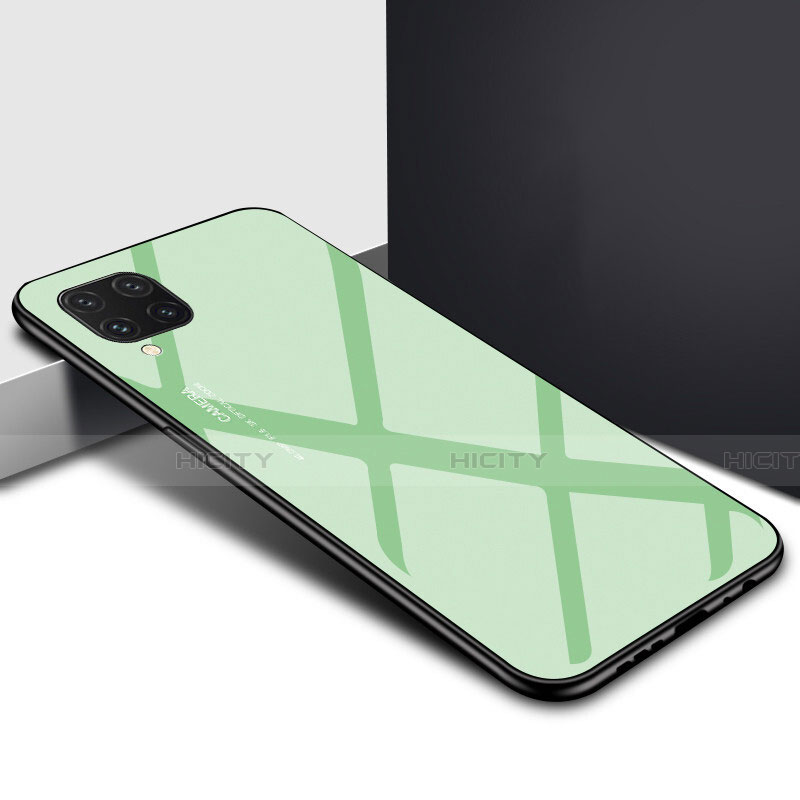 Coque Contour Silicone et Vitre Motif Fantaisie Miroir Etui Housse S03 pour Huawei Nova 6 SE Vert Plus