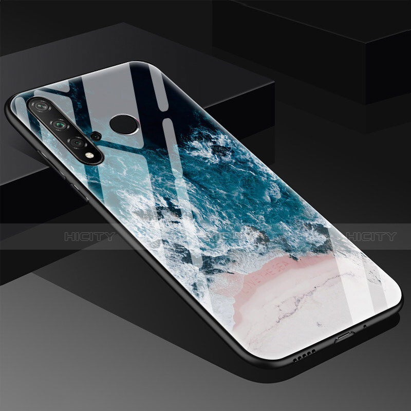 Coque Contour Silicone et Vitre Motif Fantaisie Miroir Etui Housse S03 pour Huawei P20 Lite (2019) Plus