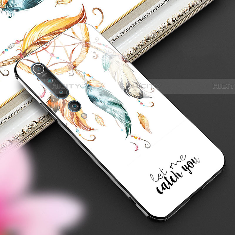 Coque Contour Silicone et Vitre Motif Fantaisie Miroir Etui Housse S04 pour Xiaomi Mi 10 Plus