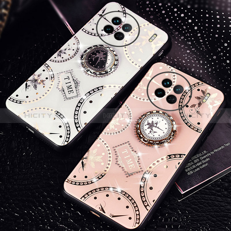 Coque Contour Silicone et Vitre Motif Fantaisie Miroir Etui Housse TB1 pour Vivo X90 Pro+ Plus 5G Plus