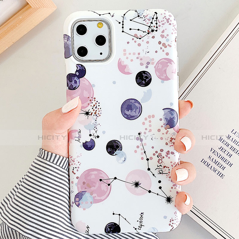 Coque Contour Silicone et Vitre Motif Fantaisie Miroir pour Apple iPhone 11 Pro Mixte Plus