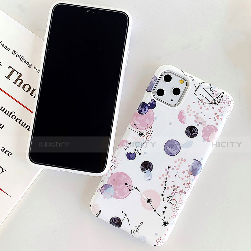 Coque Contour Silicone et Vitre Motif Fantaisie Miroir pour Apple iPhone 11 Pro Mixte Plus