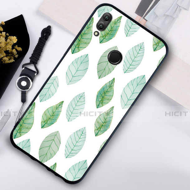 Coque Contour Silicone et Vitre Motif Fantaisie Miroir S02 pour Huawei Honor 10 Lite Vert Plus