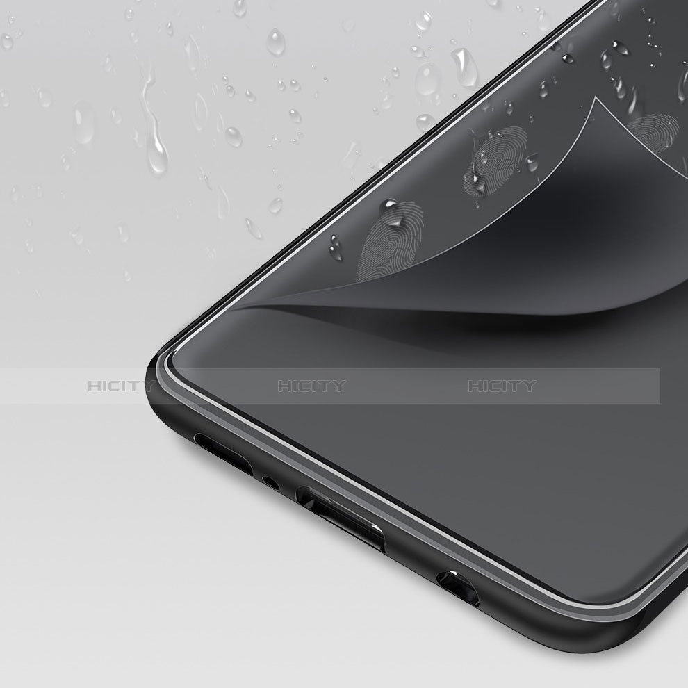 Coque Contour Silicone et Vitre Transparente Mat pour Samsung Galaxy S10 5G Noir Plus