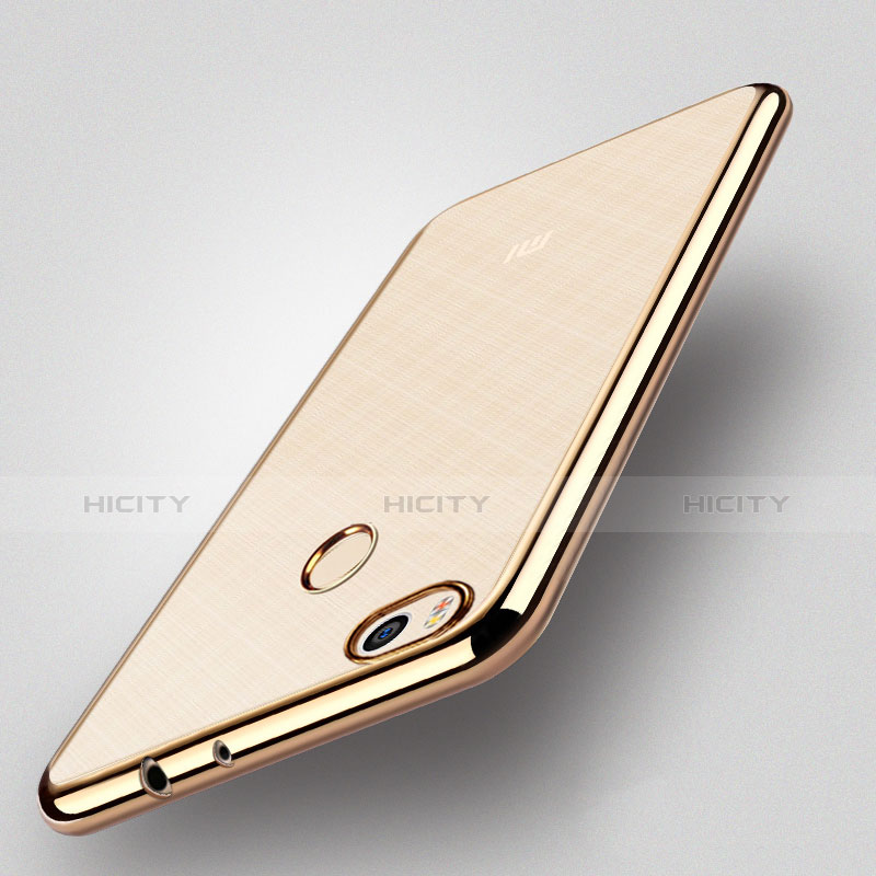 Coque Contour Silicone et Vitre Transparente Mat pour Xiaomi Mi 4S Or Plus