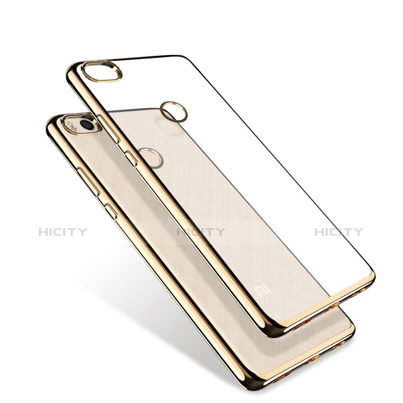 Coque Contour Silicone et Vitre Transparente Mat pour Xiaomi Mi 4S Or Plus