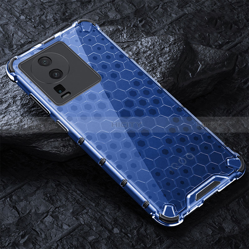 Coque Contour Silicone et Vitre Transparente Miroir 360 Degres avec Support Bague Anneau Aimante Magnetique AM1 pour Vivo iQOO Neo7 SE Plus